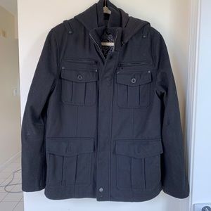 Black Rivet men’s jacket sz Large EUC